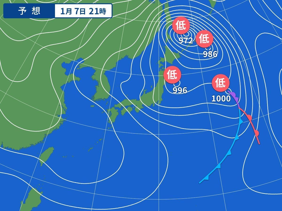 ワンショット 2025：強い寒波の襲来予想、3・4日⛄マークがついてます！！