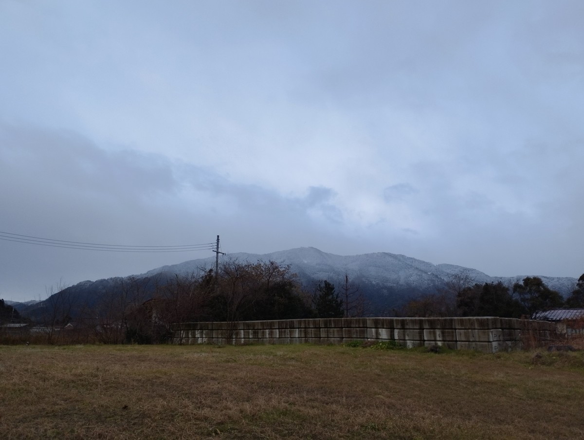 ワンショット 2024：陸地までは雪が降りてこなかった、大助かり！！　　　　　12月23日