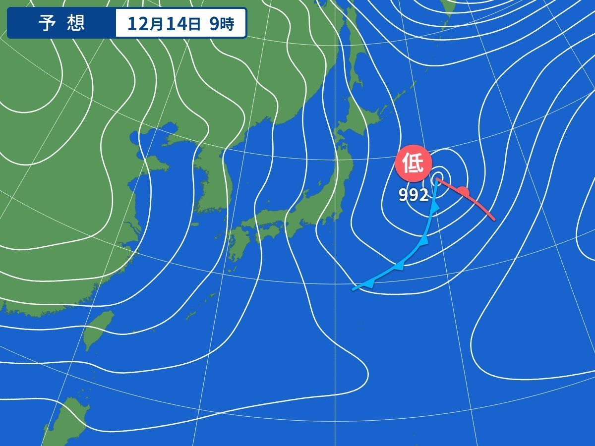 ワンショット 2024：今年の冬は何回も冬型の気圧配置になり、雪が多そうな予想（ヤフー天気図より）