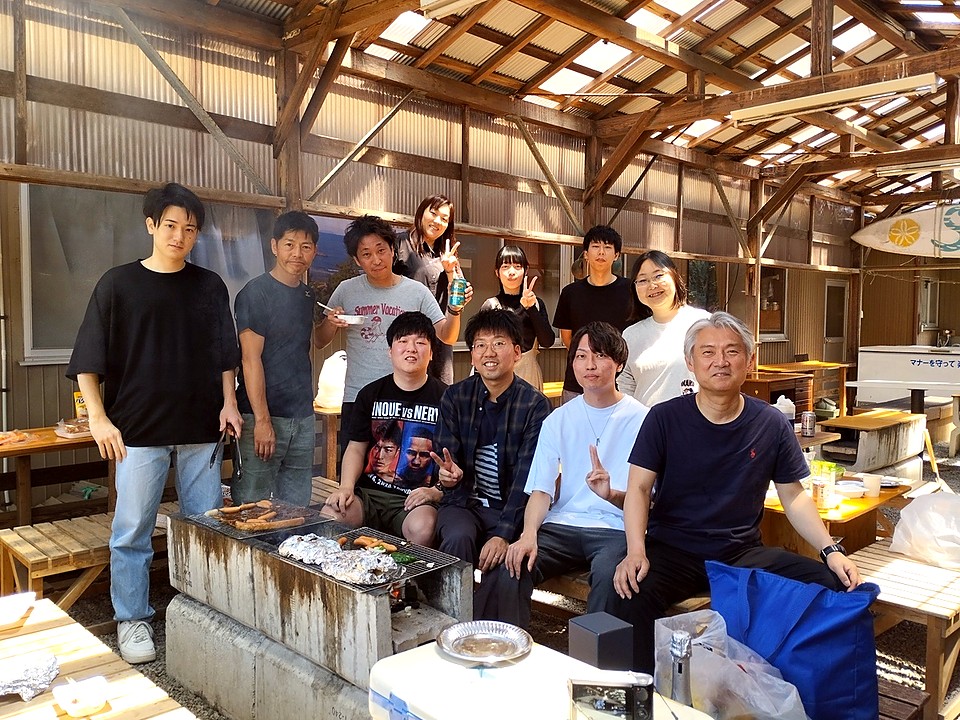 風月のBBQスペースで過ごすお客様